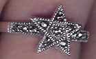 Sterling Marcasite Star Ring