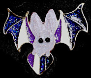 Sparkly Ace Bat Pin