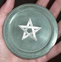 Soapstone Altar Pentacle with
Mother=of-Pearl