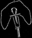 The Human Molar on a Sterling Chain Ankh