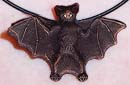 Hand-Sculpted Vampire Bat Pendant