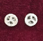Sterling Kink Emblem Earrings