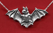 Sterling Pipistrelle Bat Necklace