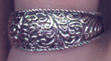 Oberon closed sterling
filigree ring